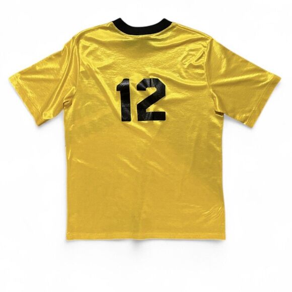 Vintage Umbro Soccer Jersey Football Shirt Sz XL Yellow 80s Made In USA #12 - Picture 2 of 10